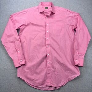 Sid Mashburn Lightweight Poplin Button Down Shirt Mens Medium Long Sleeve Cotton